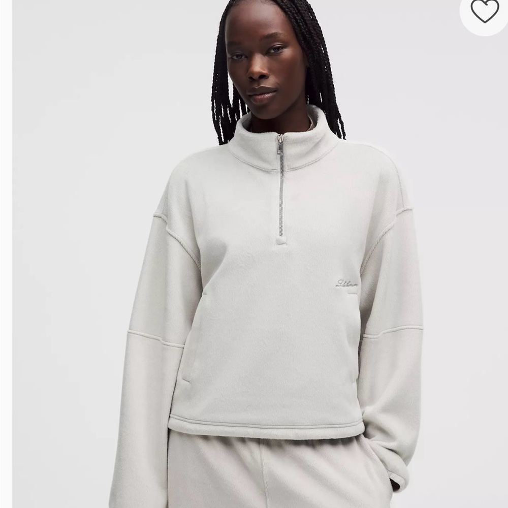 Lululemon plush velour half zip